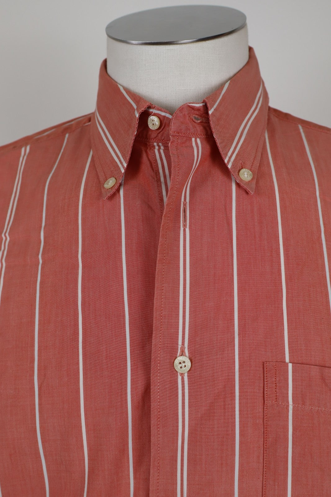 LACOSTE CAMICIA RIGHE SLIM FIT UOMO TG. 41 MAN CASUAL VINTAGE SHIRT COTTON