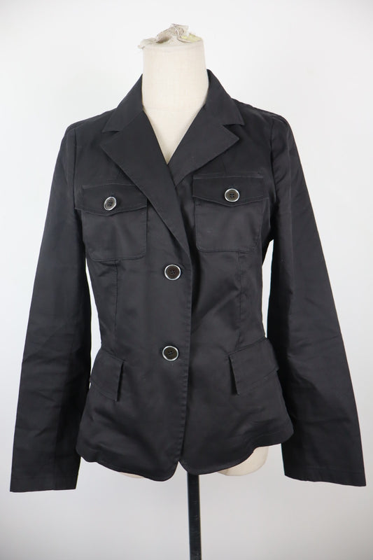 MARELLA BLAZER GIACCA DONNA Tg 48 WOMAN CASUAL VINTAGE JACKET COTONE COTTON