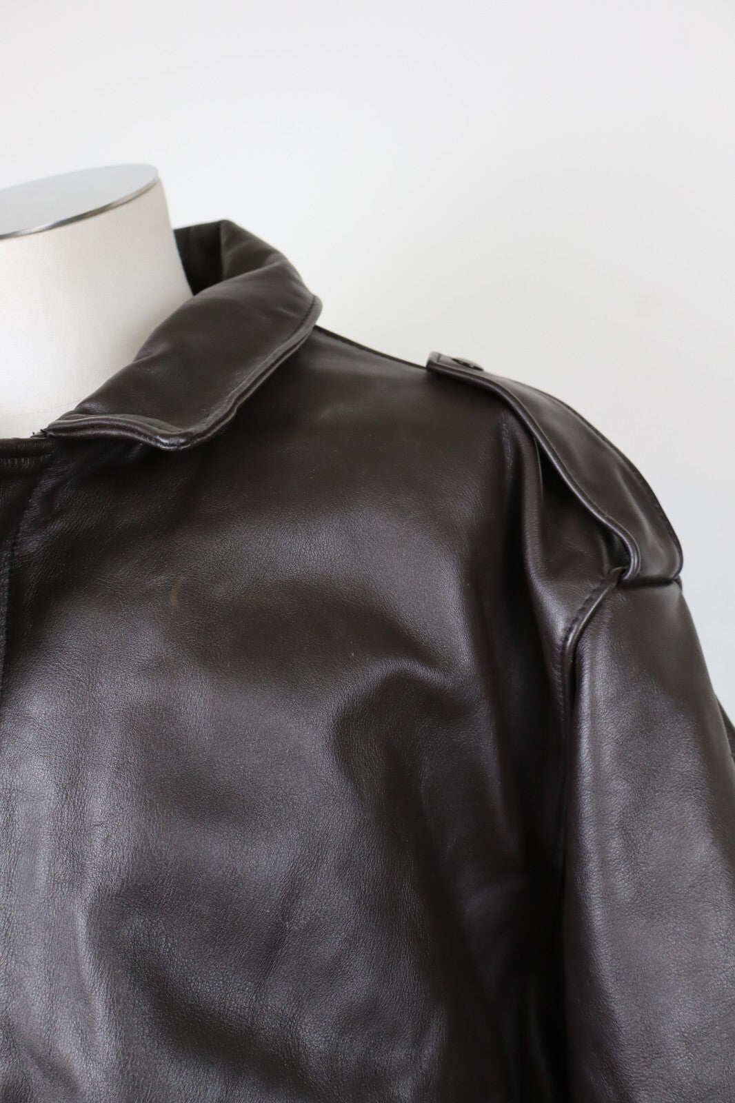 SCHOTT 684 GIUBBINO PELLE LEATHER UOMO Tg 52 MAN CASUAL VINTAGE JACKET