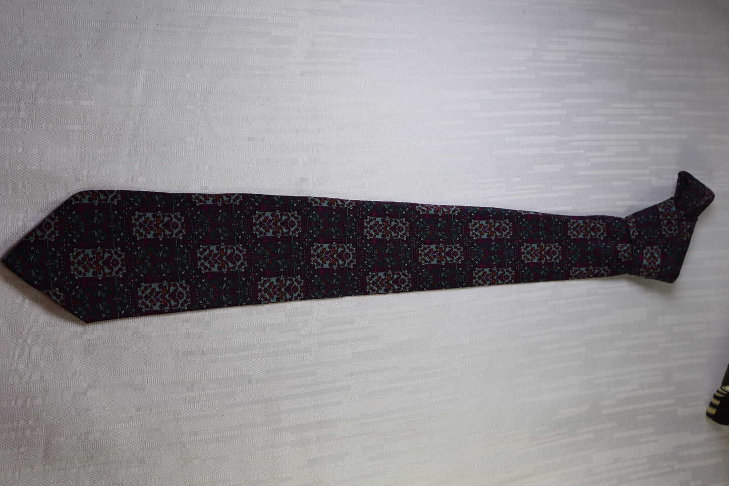 BARTON MODA 100% SILK TIE SETA CRAVATTA NECKTIE MADE IN ITALY VINTAGE