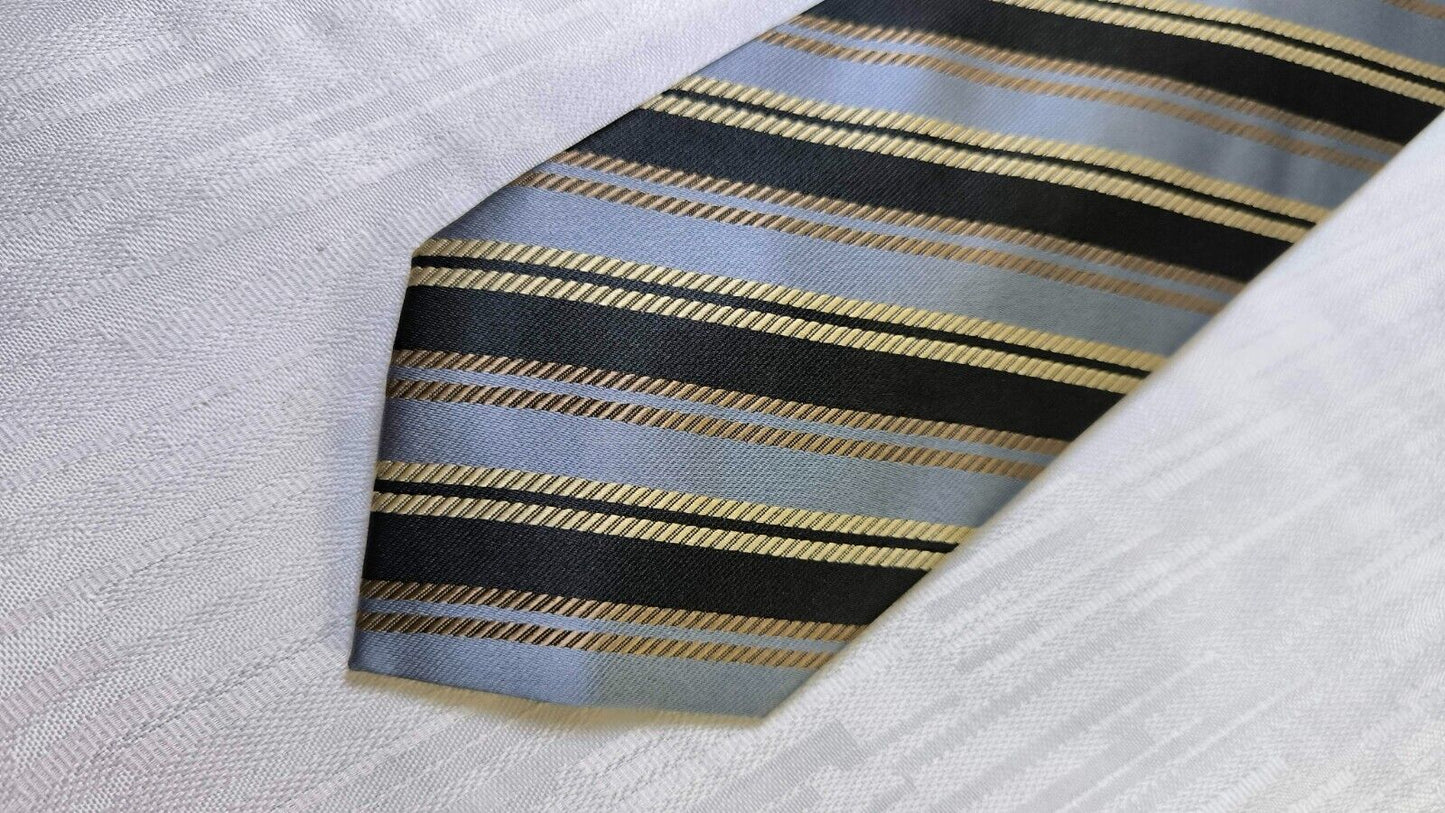 A.BASILE 100% SILK TIE SETA CRAVATTA SELF TIPPED NECKTIE MADE ITALY
