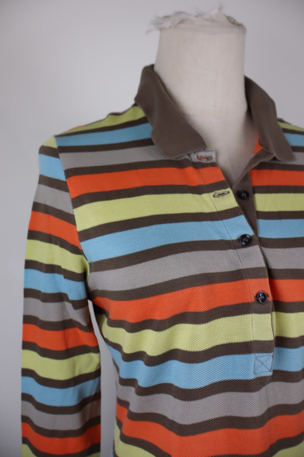 LACOSTE POLO MAGLIA DONNA COTONE TG. 40 WOMAN COTTON SHIRT CASUAL VINTAGE