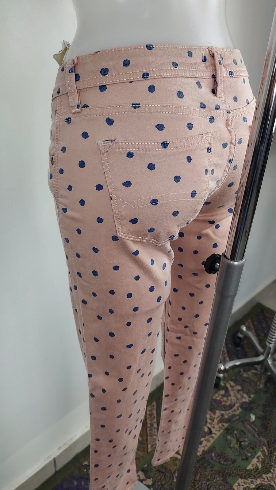 HILFIGER DENIM PANTALONE CASUAL DONNA TG 27 / 32 WOMAN VINTAGE PANTS COTONE