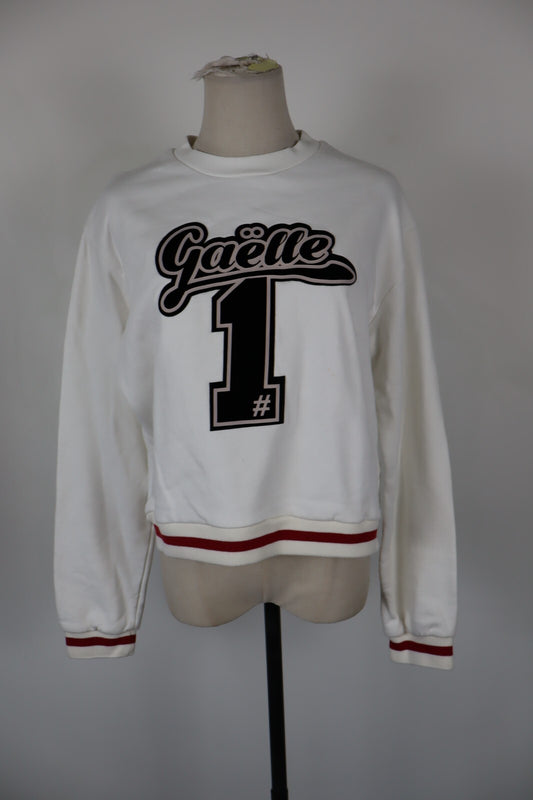 GAELLE FELPA MAGLIA DONNA Tg 2 WOMEN CASUAL VINTAGE SPORT SWEATSHIRT