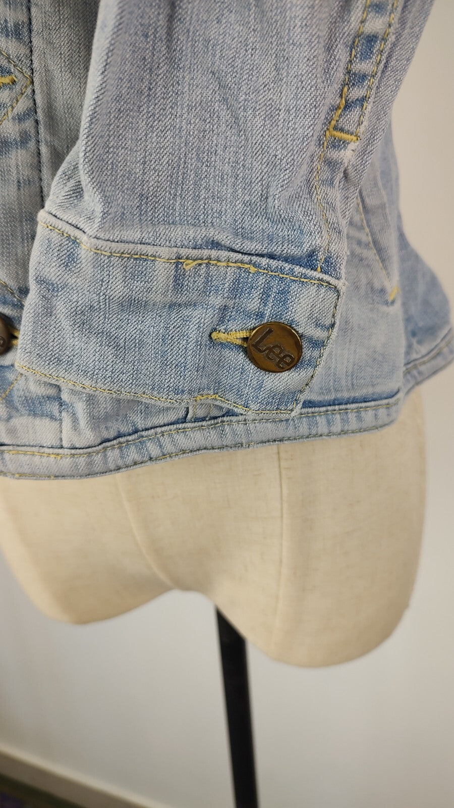 LEE GIUBBINO JEANS DENIM DONNA Tg S WOMAN CASUAL VINTAGE JACKET