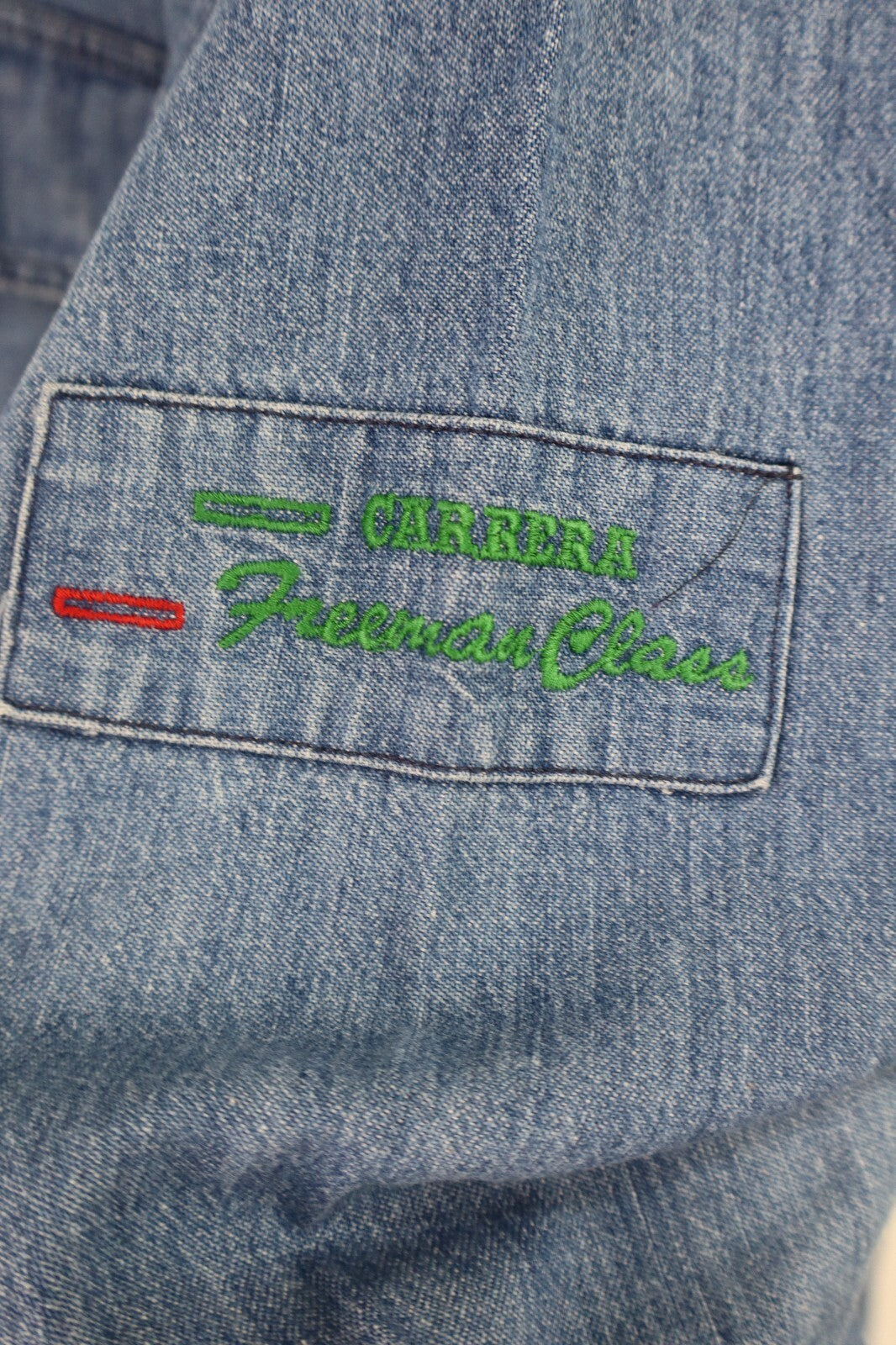 CARRERA CAMICIA JEANS UOMO TG. M  MAN CASUAL VINTAGE SHIRT COTONE DENIM