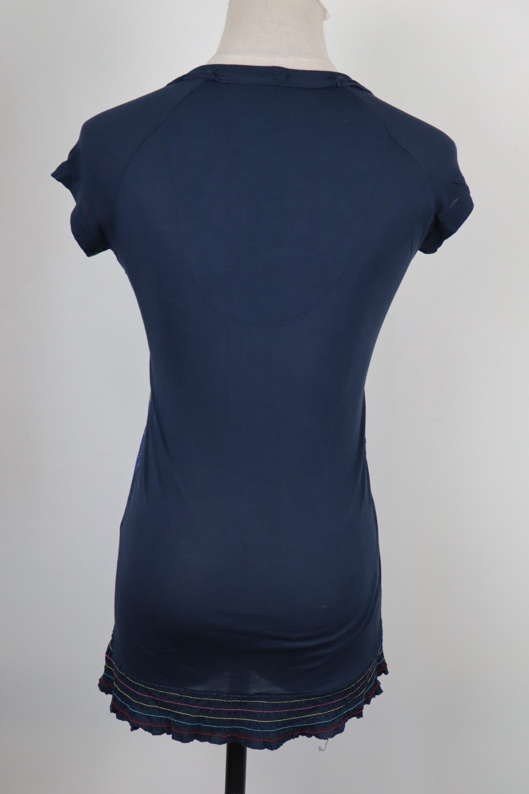 DESIGUAL MAGLIA DONNA TG. S WOMAN CASUAL VINTAGE T-SHIRT COTONE TOP
