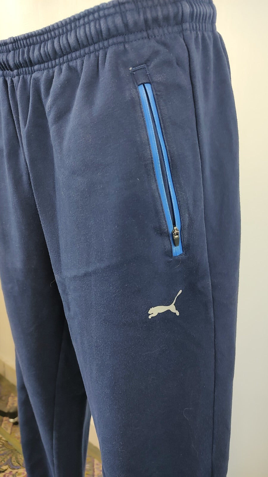 PUMA ITALIA PANTALONE TUTA CALCIO SPORT UOMO TG 48-50 VINTAGE MAN PANTS