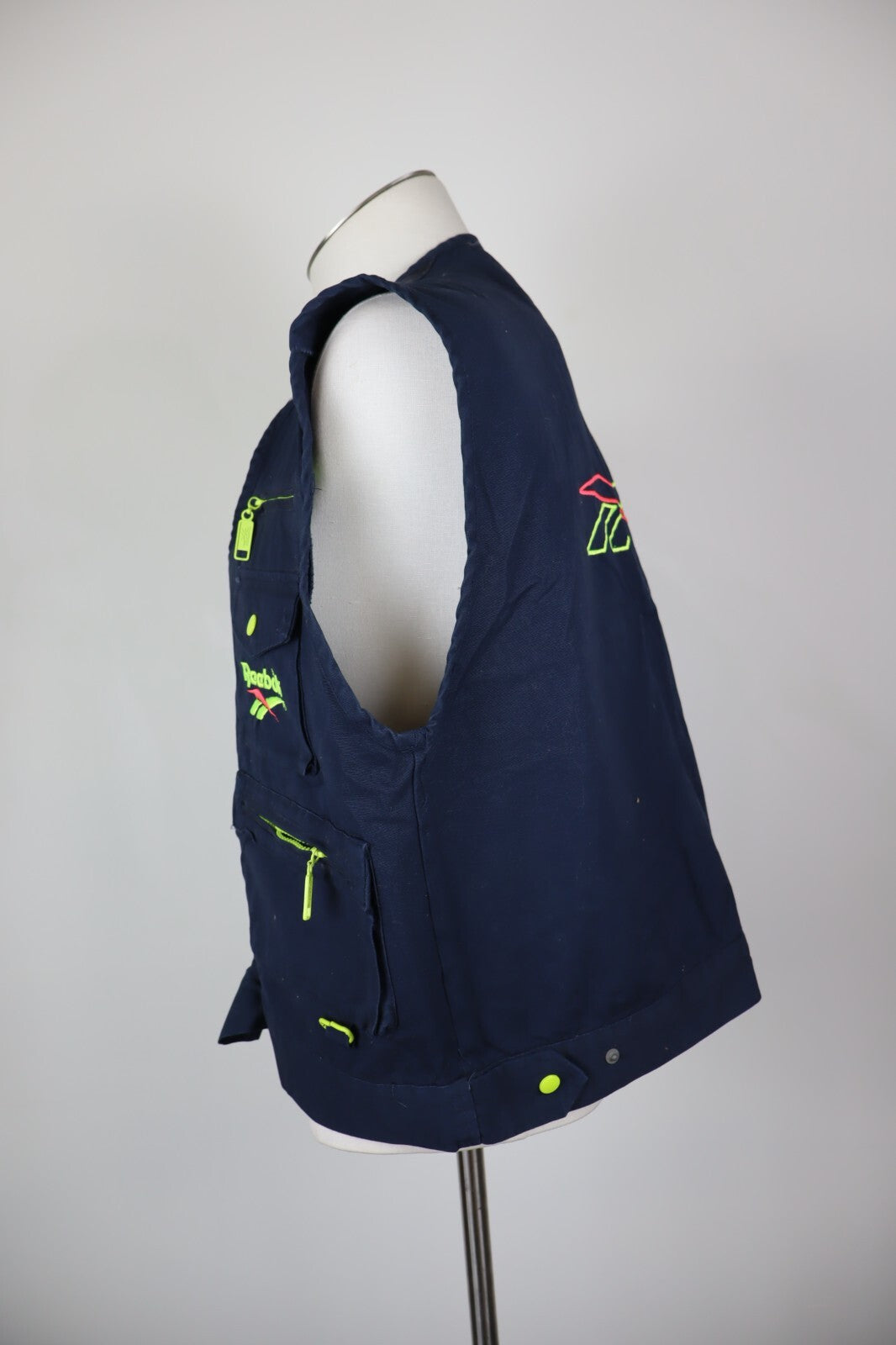 REEBOK GIUBBINO SMANICATO GILET UOMO TG XL MAN CASUAL VINTAGE JACKET