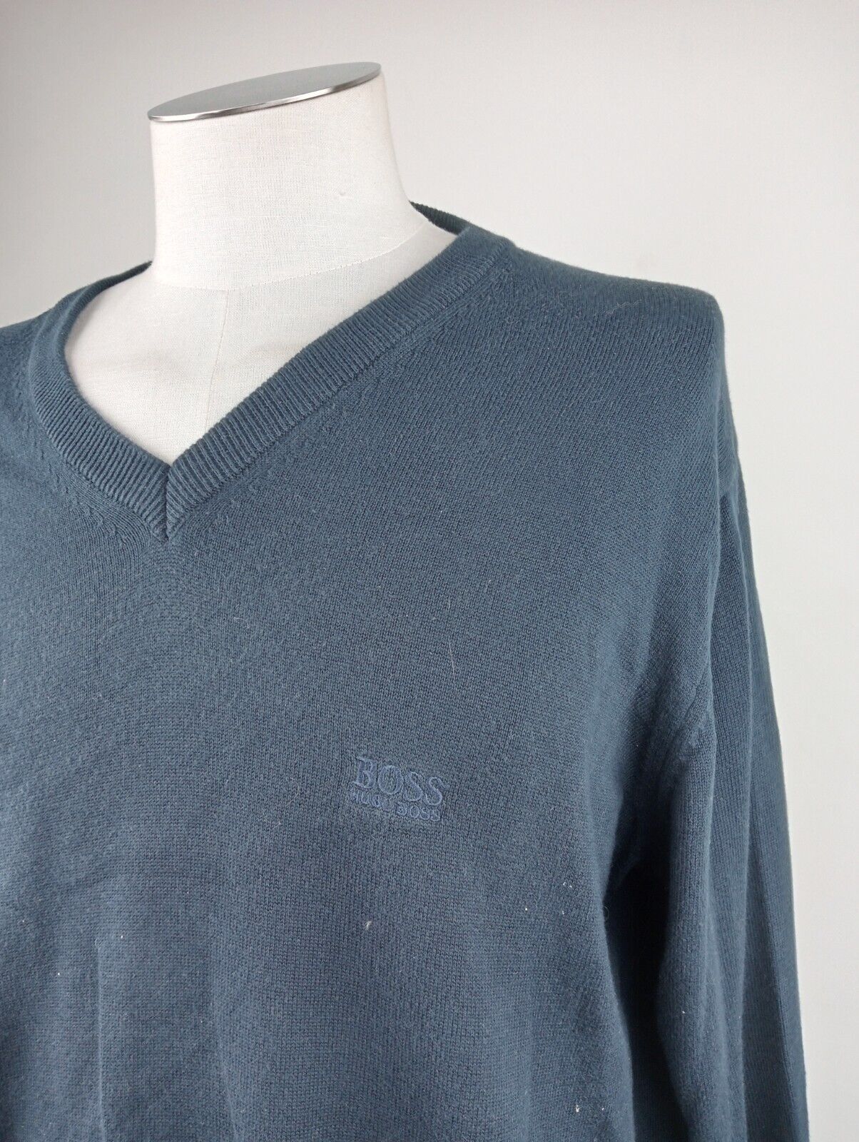 HUGO BOSS MAGLIONE COTONE COTTON UOMO XL MAN SWEATER CASUAL VINTAGE ITALY