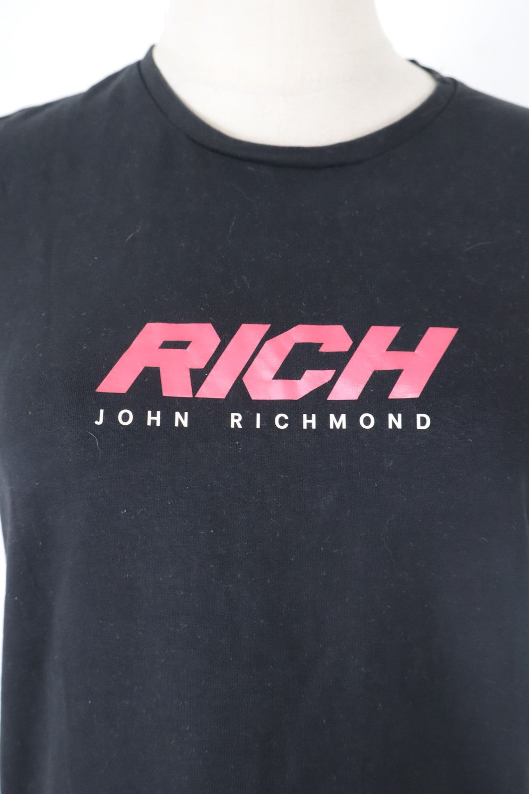 JOHN RICHMOND MAGLIA DONNA TG. L WOMAN CASUAL VINTAGE T-SHIRT COTONE