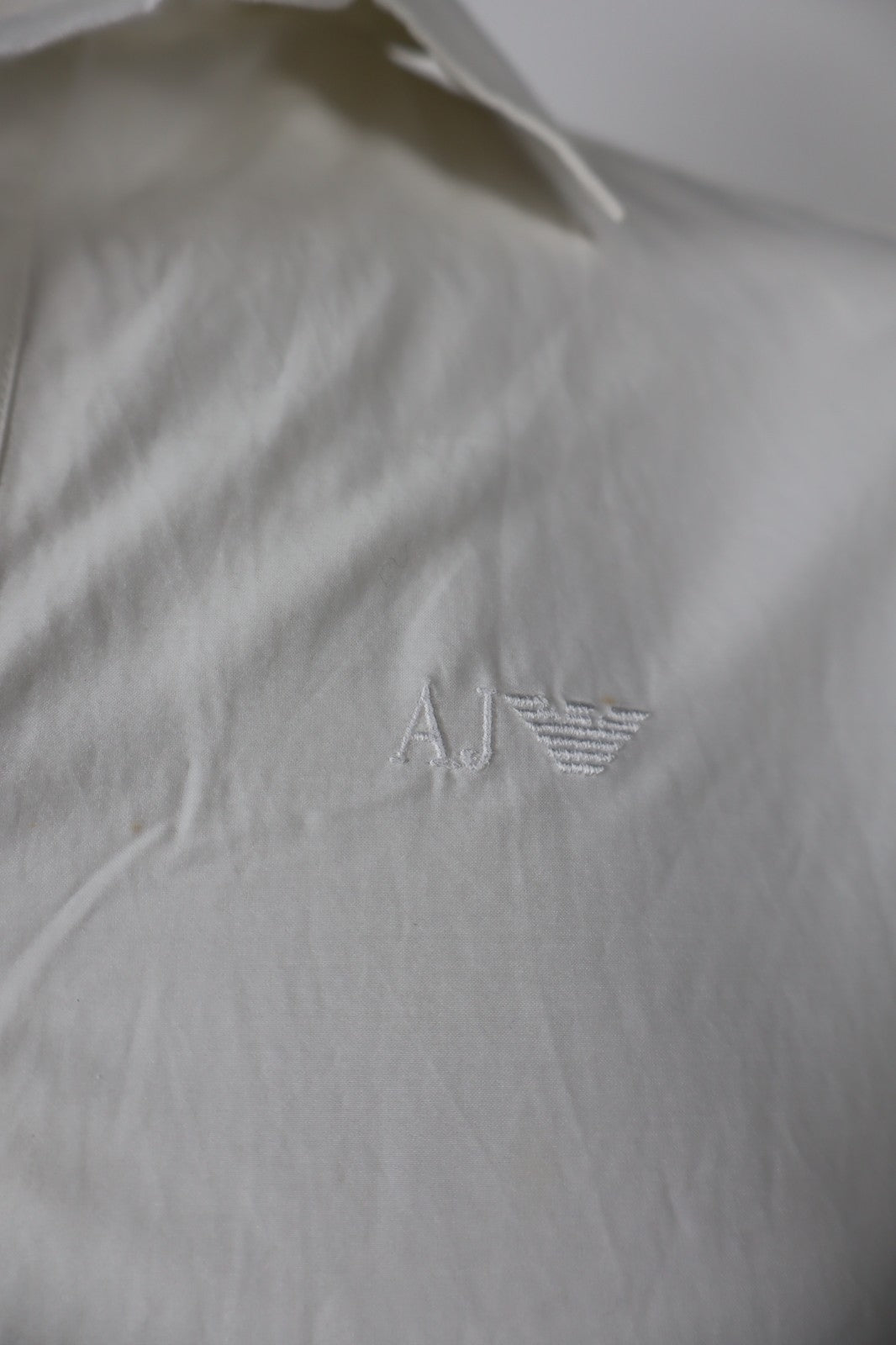 ARMANI JEANS CAMICIA UOMO COTONE TG. S SLIM MAN CASUAL VINTAGE COTTON SHIRT