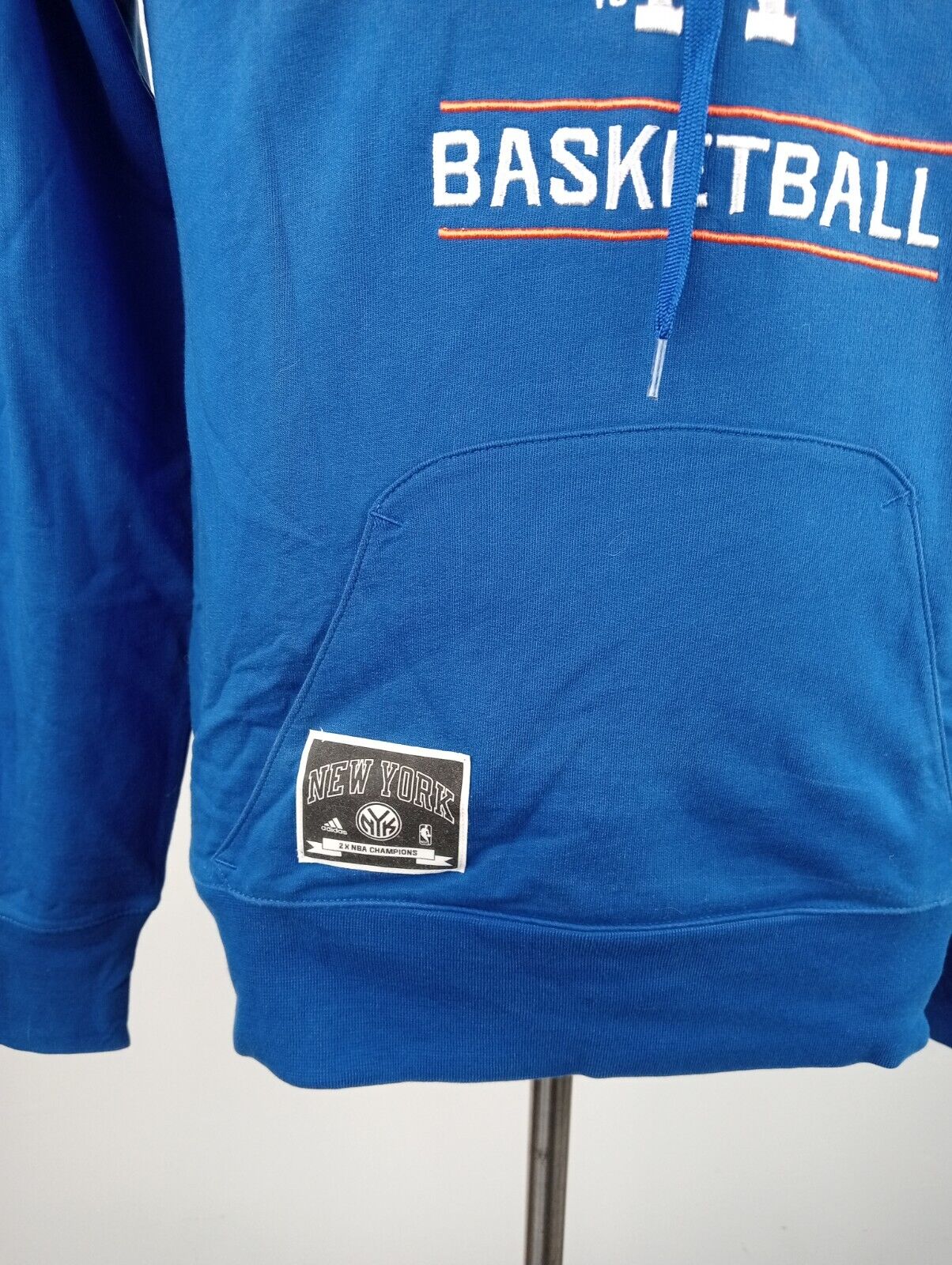 ADIDAS NBA FELPA KNICKS NEW YORK BASKET CAPPUCCIO UOMO S MAN SPORT  SWEATSHIRT