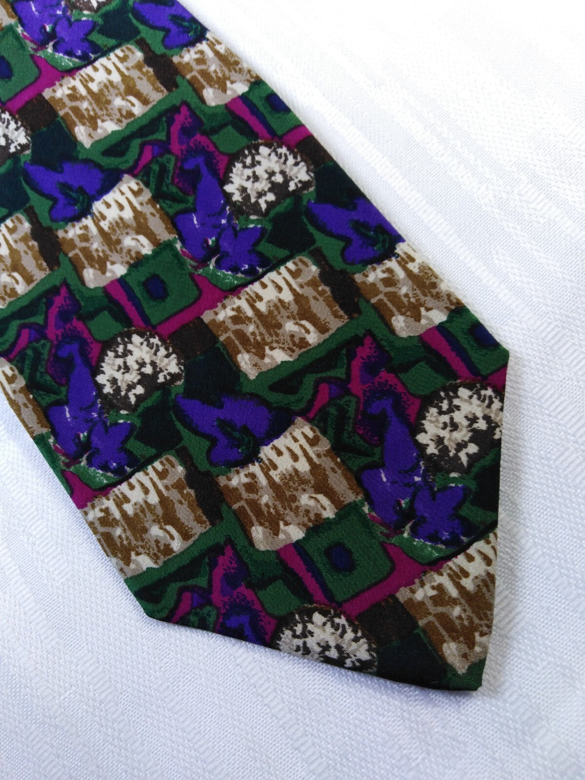 UNGARO PARIS 100% SILK TIE SETA CRAVATTA NECKTIE MADE IN ITALY CLASSIC