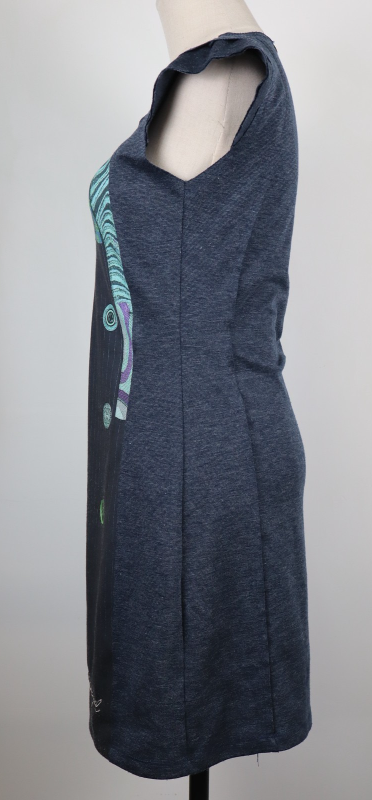 DESIGUAL VESTITO DONNA TG. S WOMAN CASUAL VINTAGE DRESS ABITO