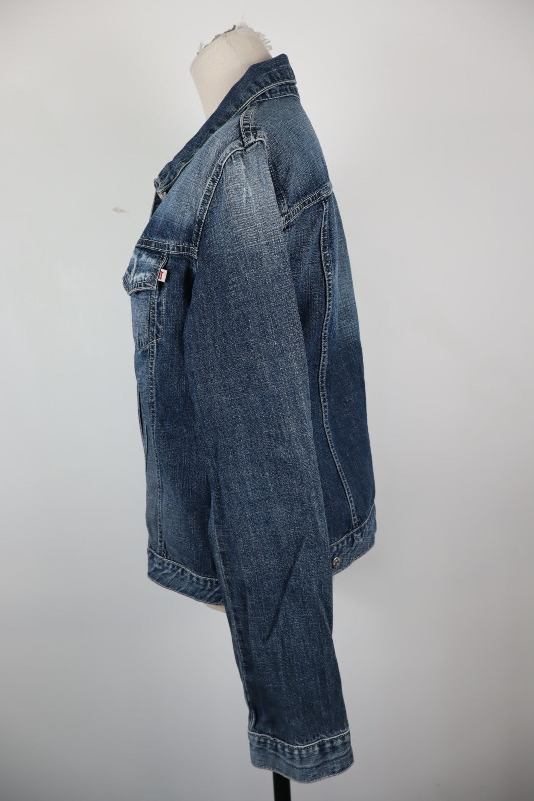 CARRERA GIUBBINO JEANS DONNA COTONE TG L WOMAN CASUAL JACKET VINTAGE DENIM