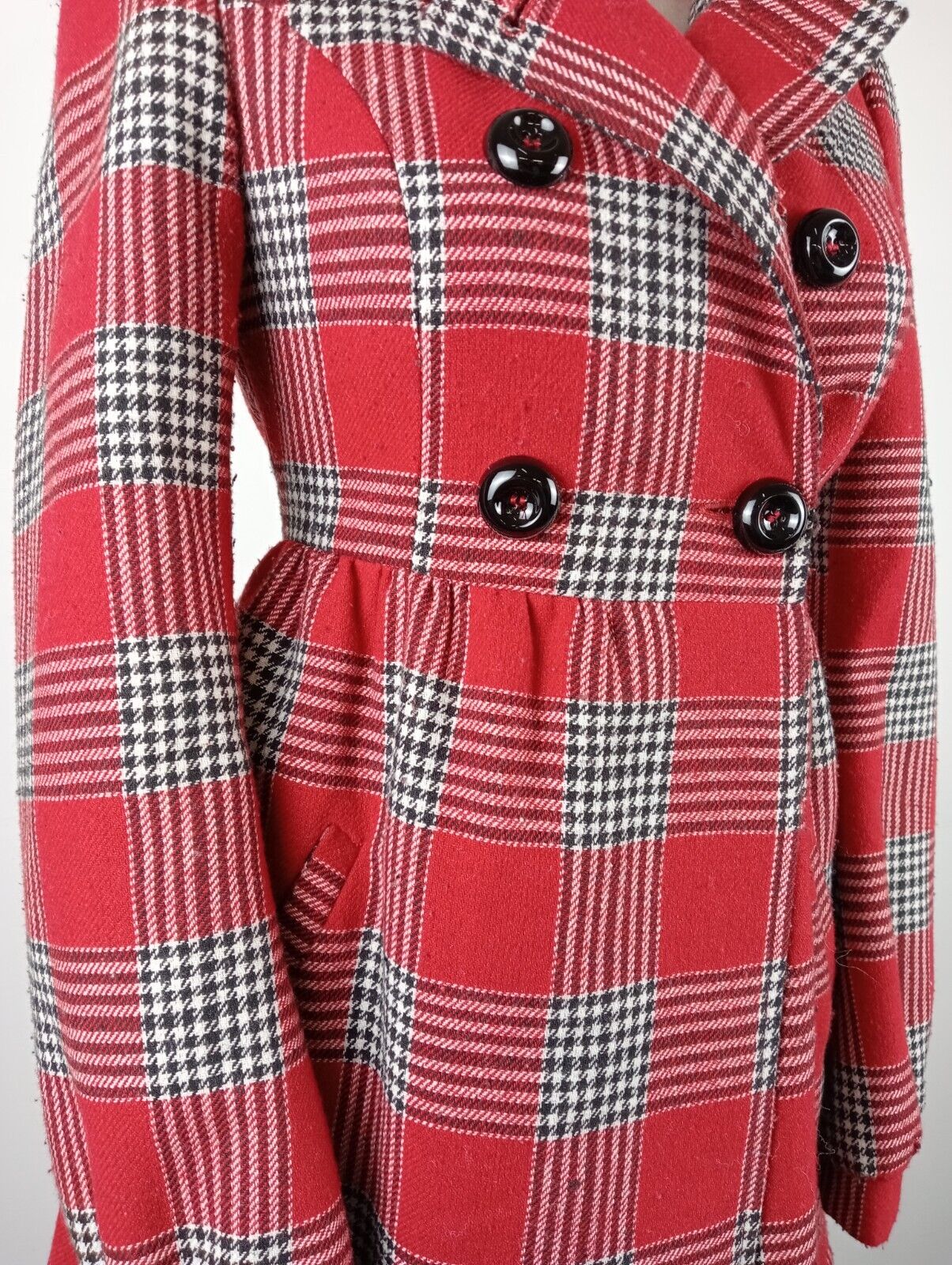 MISS BORSALINO CAPPOTTO DONNA COAT Tg 40 WOMEN LANA WOOL VINTAGE CASUAL JACKET