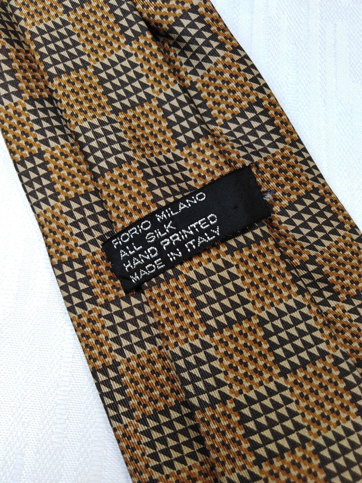 FIORIO MILANO 100%  SILK TIE SETA CRAVATTA NECKTIE MADE IN ITALY