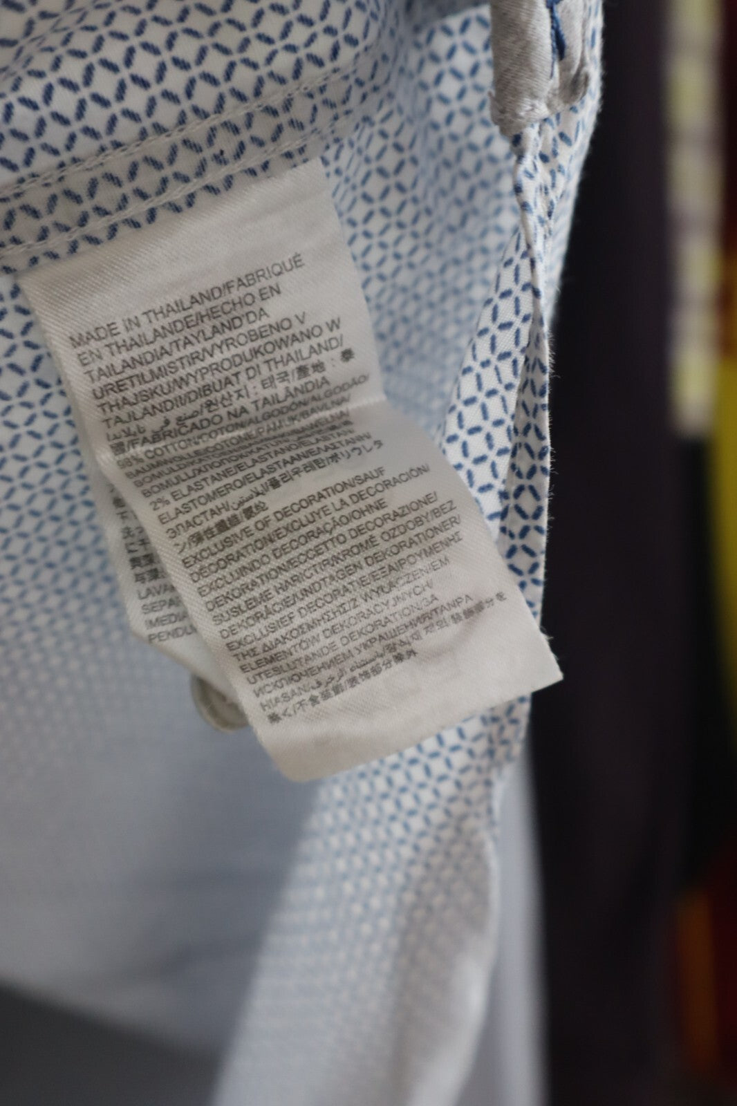 MICHAEL KORS CAMICIA UOMO TG. 44 / 17.50 MAN CASUAL SHIRT VINTAGE SHIRT COTONE