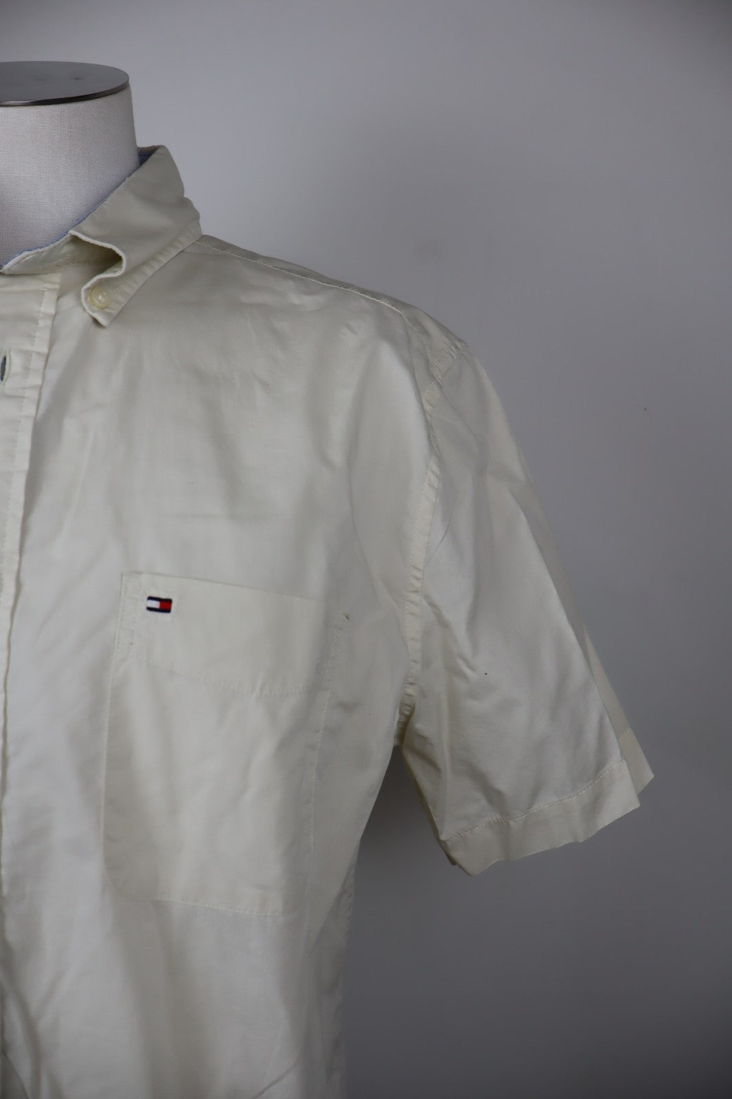 TOMMY HILFIGER CAMICIA UOMO TG. M MAN CASUAL VINTAGE SHIRT COTONE LOGO