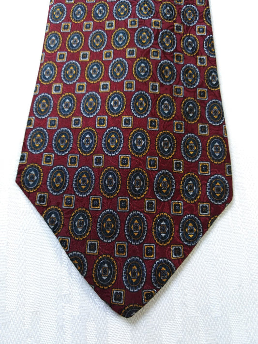 UMBERTO FORNARI  100% SILK TIE SETA CRAVATTA NECKTIE MADE IN ITALY CLASSIC