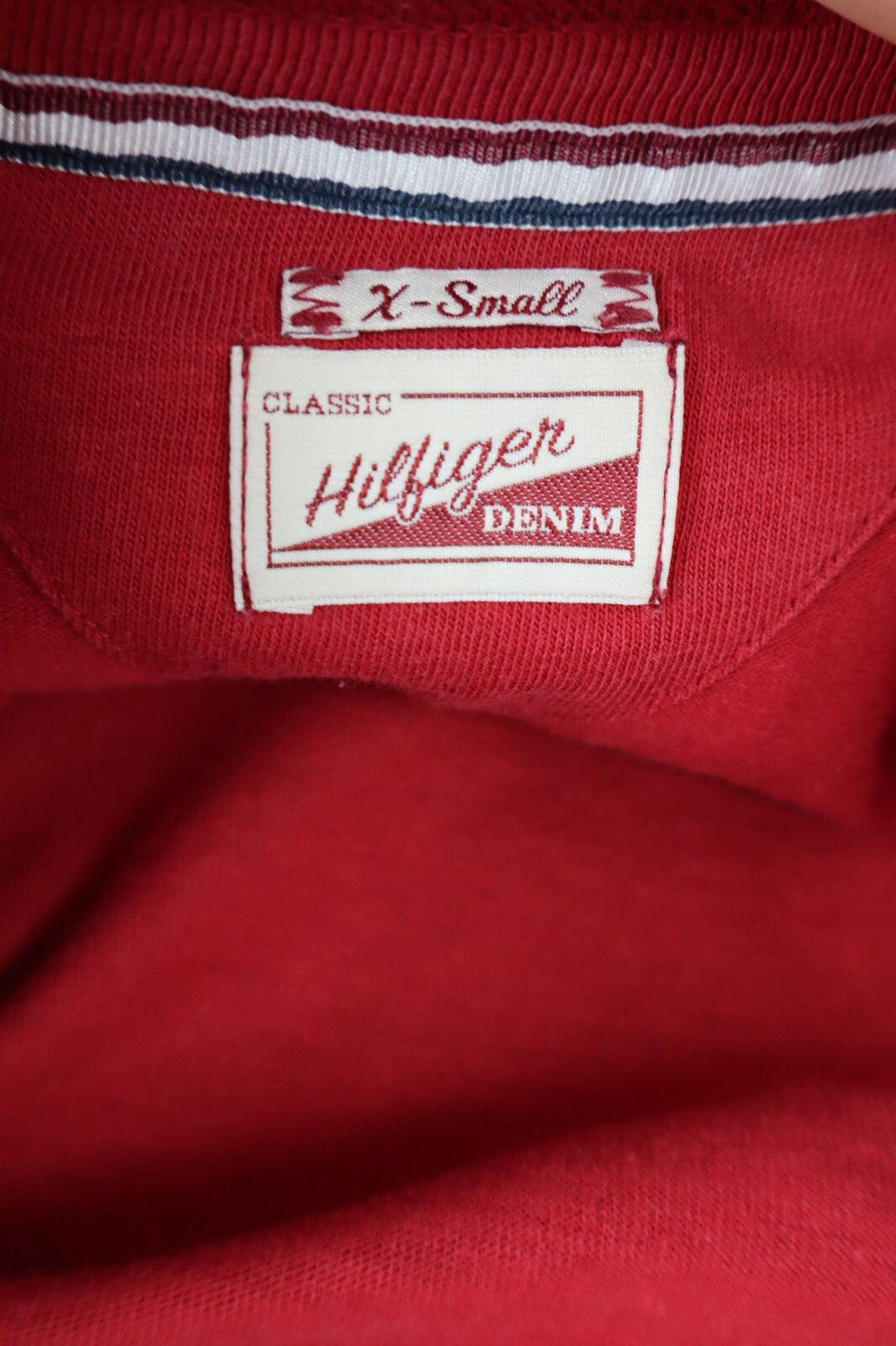 TOMMY HILFIGER MAGLIA DONNA COTONE TG. XS WOMAN SHIRT CASUAL VINTAGE