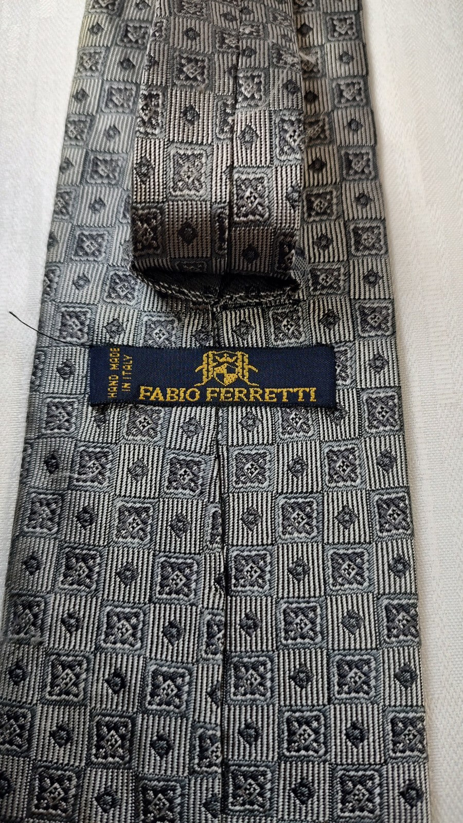FABIO FERRETTI 100%  SILK TIE SETA CRAVATTA NECKTIE MADE IN ITALY