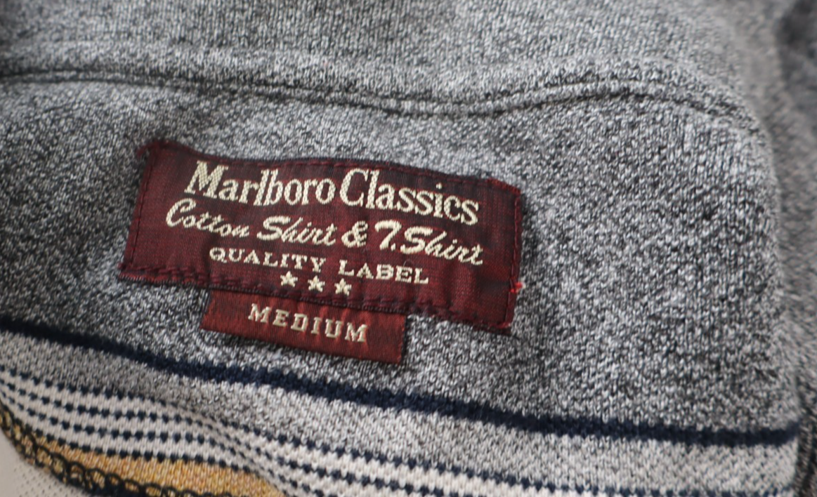 MARLBORO CLASSICS POLO MAGLIA UOMO TG M MAN COTONE SHIRT CASUAL VINTAGE LOGO
