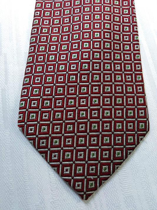 CHARLES JOURDAN 100%  SILK TIE SETA CRAVATTA NECKTIE MADE IN ITALY