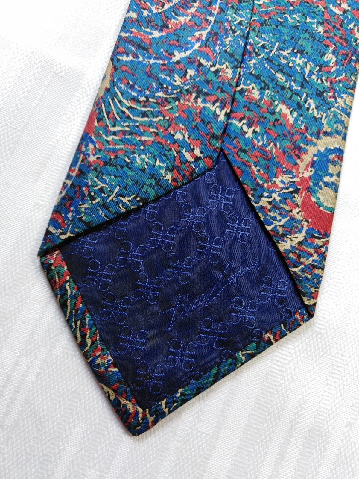 TINO COSMA 100% SETA SILK TIE CRAVATTA NECKTIE ITALY VINTAGE CLASSIC