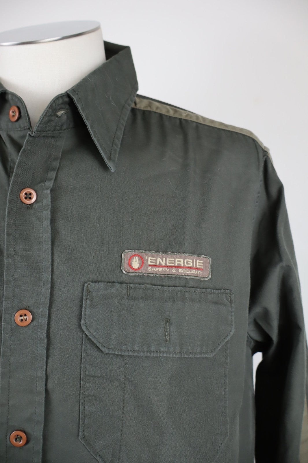 ENERGIE CAMICIA UOMO COTONE TG. L MAN CASUAL VINTAGE COTTON SHIRT MANICA LUNGA