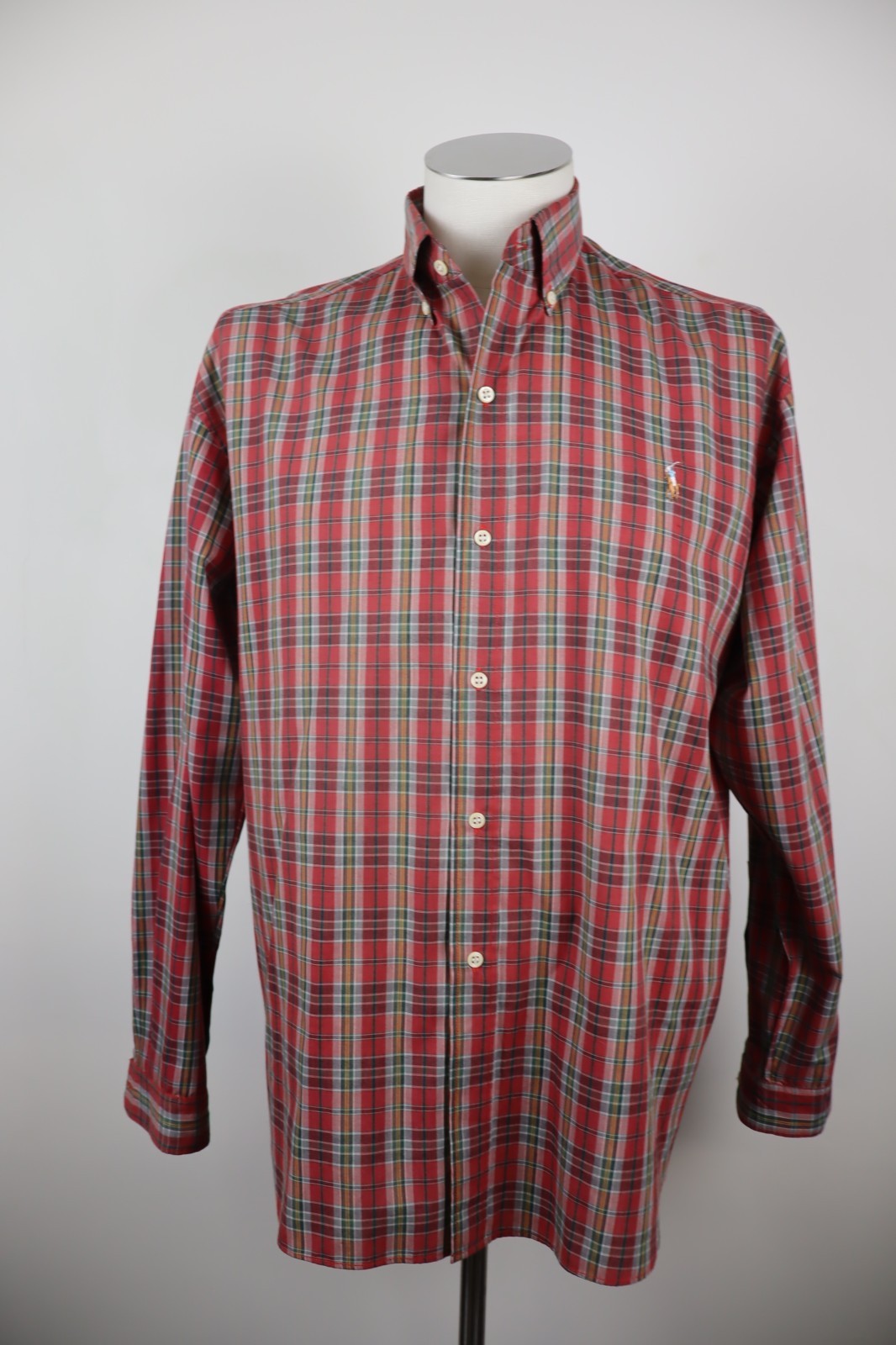 POLO RALPH LAUREN CAMICIA UOMO COTONE TG 20 MAN CASUAL VINTAGE COTTON SHIRT LOGO