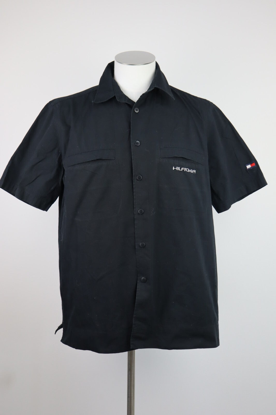 TOMMY HILFIGER CAMICIA UOMO TG. XL MAN CASUAL SHIRT VINTAGE SHIRT COTONE