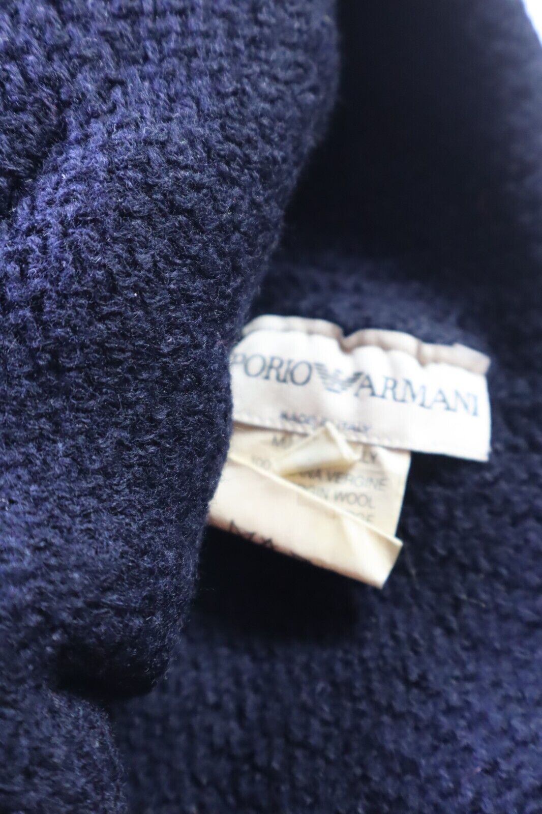 EMPORIO ARMANI CAPPELLO BERRETTO BEANIEE UOMO DONNA UNISEX TG 59 VINTAGE CASUAL