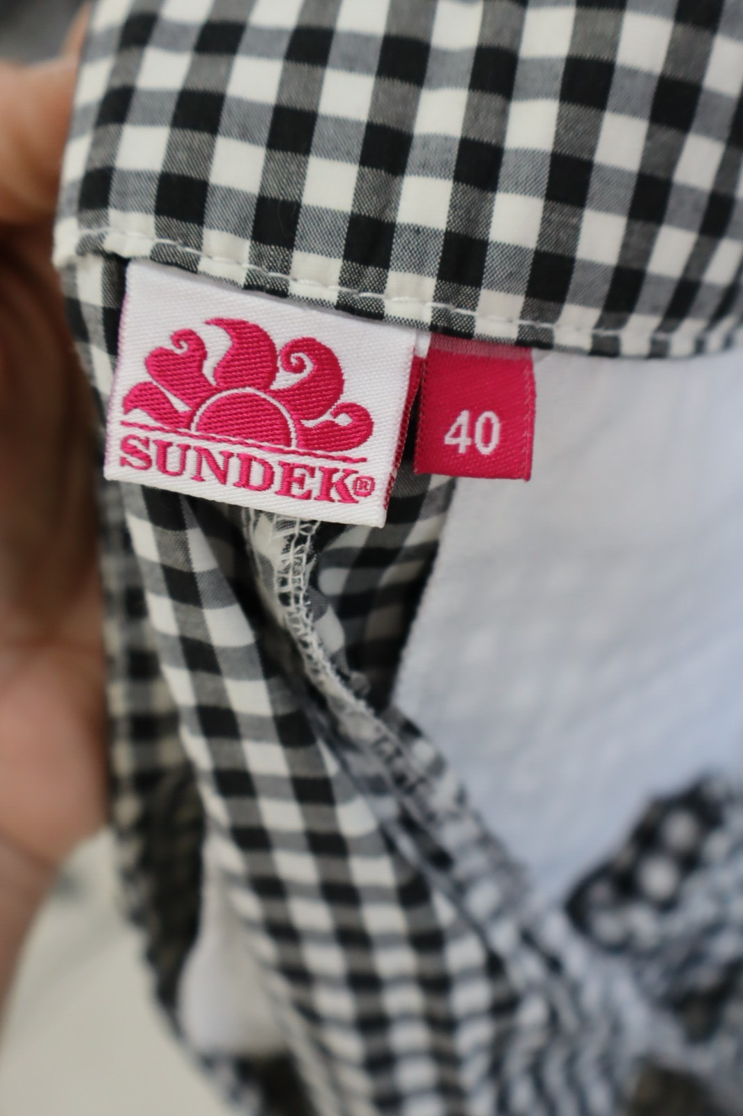 SUNDEK PANTALONCINO DONNA TG 40 XS WOMAN VINTAGE SHORTS CASUAL MARE