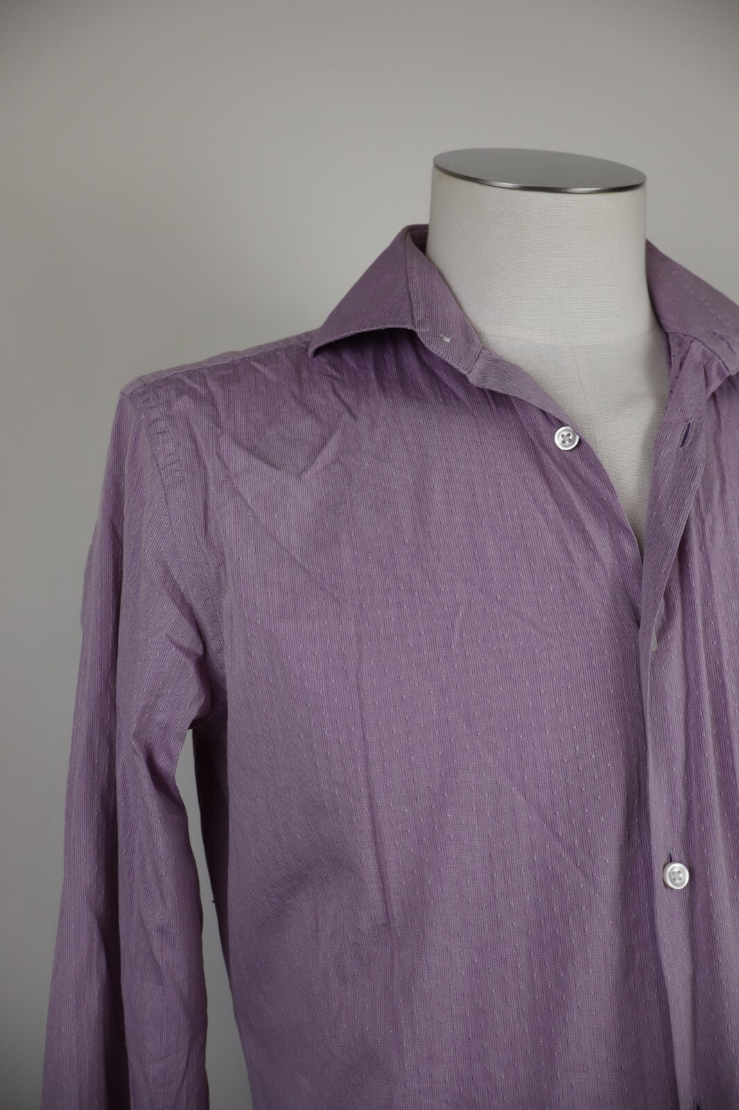 HUGO BOSS CAMICIA UOMO TG. 39 15 1/2 SLIM MAN CASUAL VINTAGE SHIRT COTONE COTTON