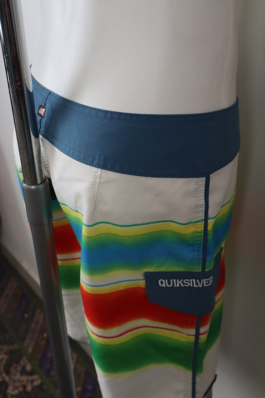 QUICKSILVER COSTUME PANTALONCINO MARE UOMO TG. 30 MEN SWIMSUIT VINTAGE CASUAL