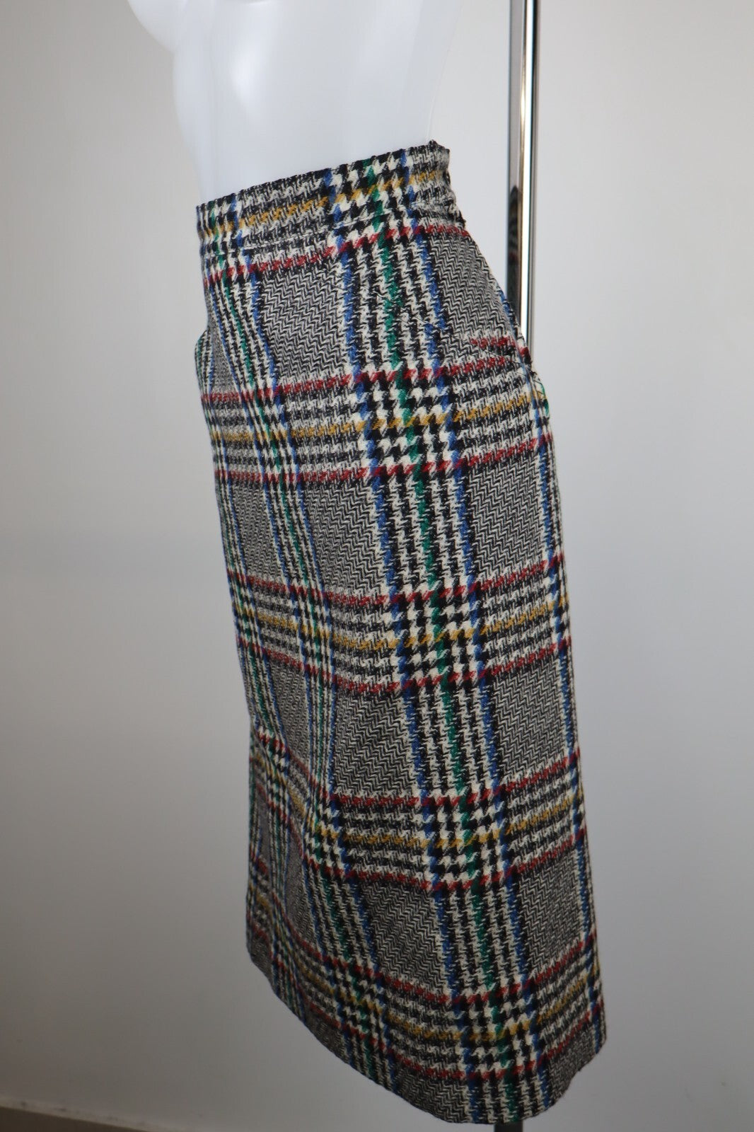 MARELLA GONNA DONNA TG. 44 WOMAN VINTAGE SKIRT LANA WOOL CASUAL MADE ITALY