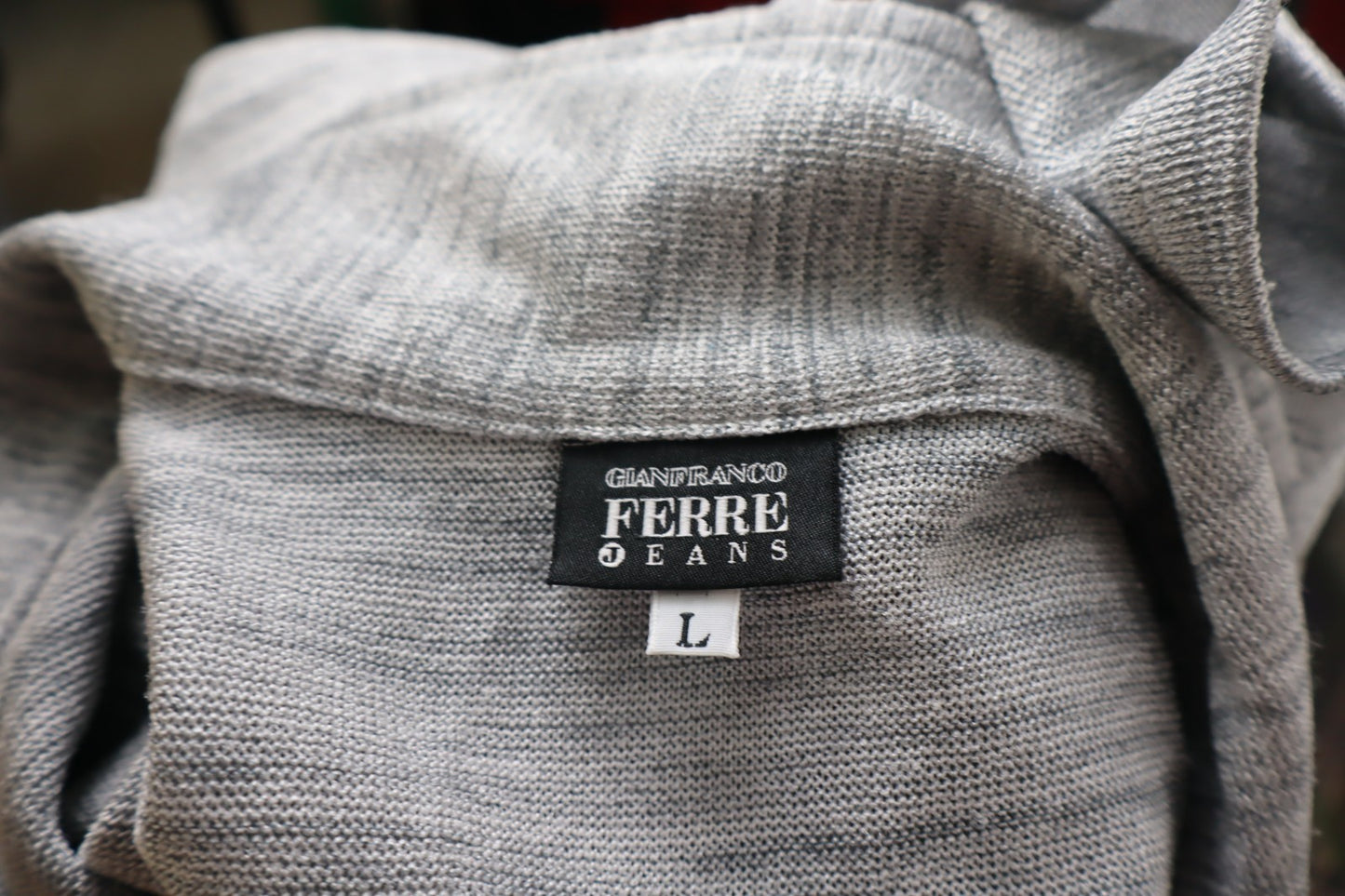GIANFRANCO FERRE' JEANS MAGLIA POLO UOMO TG. L MAN T-SHIRT CASUAL VINTAGE LOGO