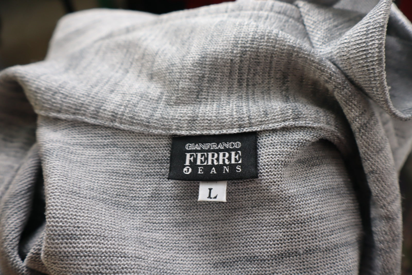 GIANFRANCO FERRE' JEANS MAGLIA POLO UOMO TG. L MAN T-SHIRT CASUAL VINTAGE LOGO