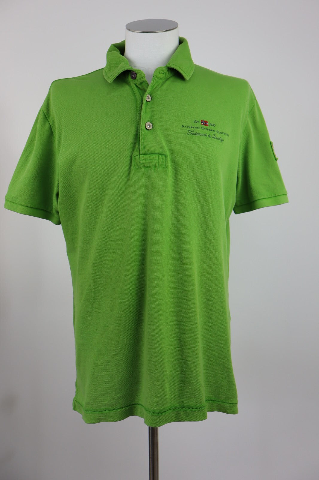 NAPAPIJRI MAGLIA POLO UOMO TG XL MAN T-SHIRT CASUAL VINTAGE COTONE