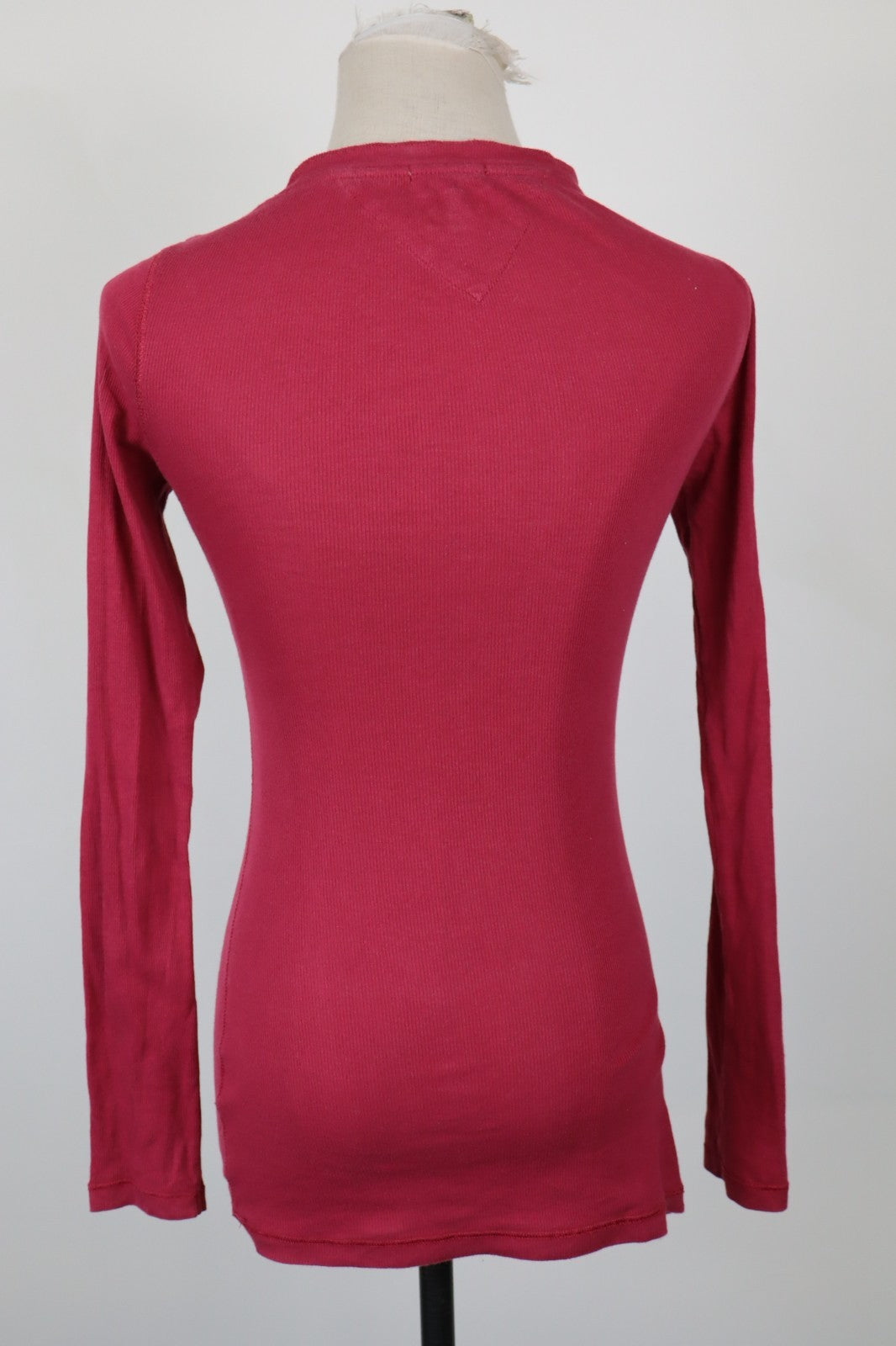 TOMMY HILFIGER DENIM MAGLIA DONNA TG. M WOMAN CASUAL VINTAGE T-SHIRT BOTTONCINI