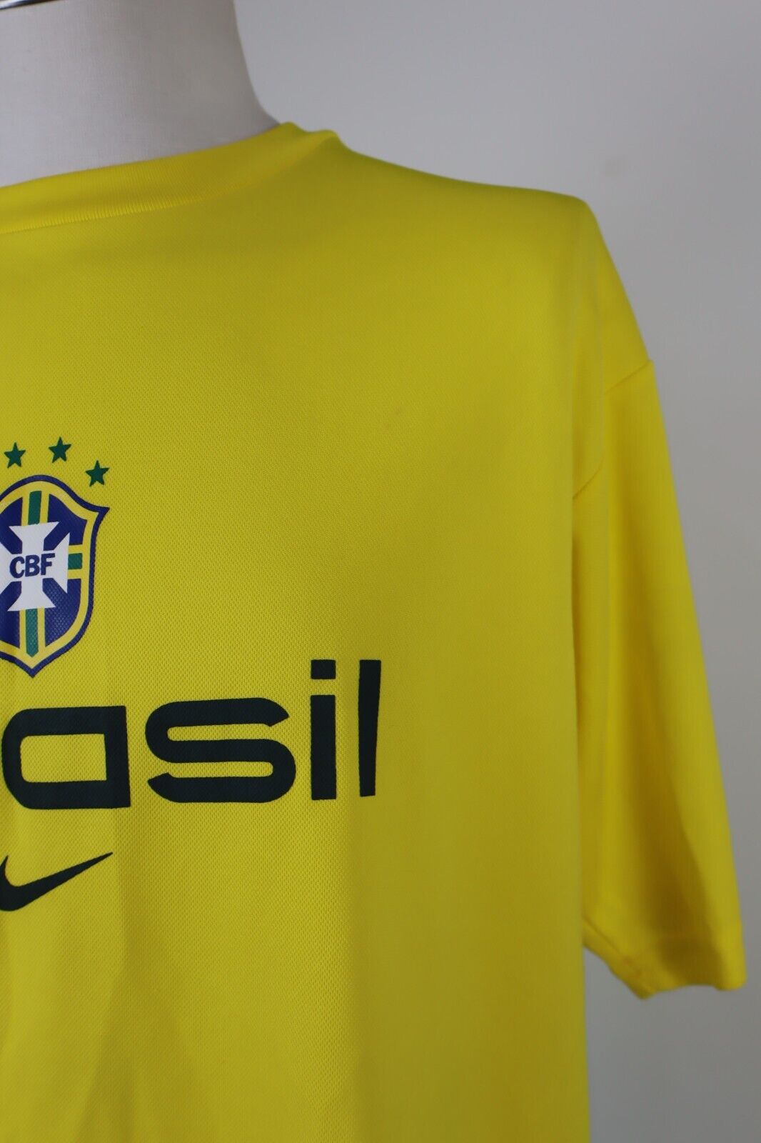 NIKE BRASILE MAGLIA CALCIO UOMO Tg M SOCCER JERSEY TRIKOT T-SHIRT SPORT