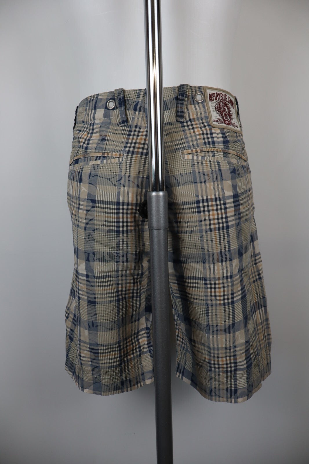REPLAY BERMUDA PANTALONE SHORTS UOMO 32 MAN VINTAGE CASUAL PANTS COTONE