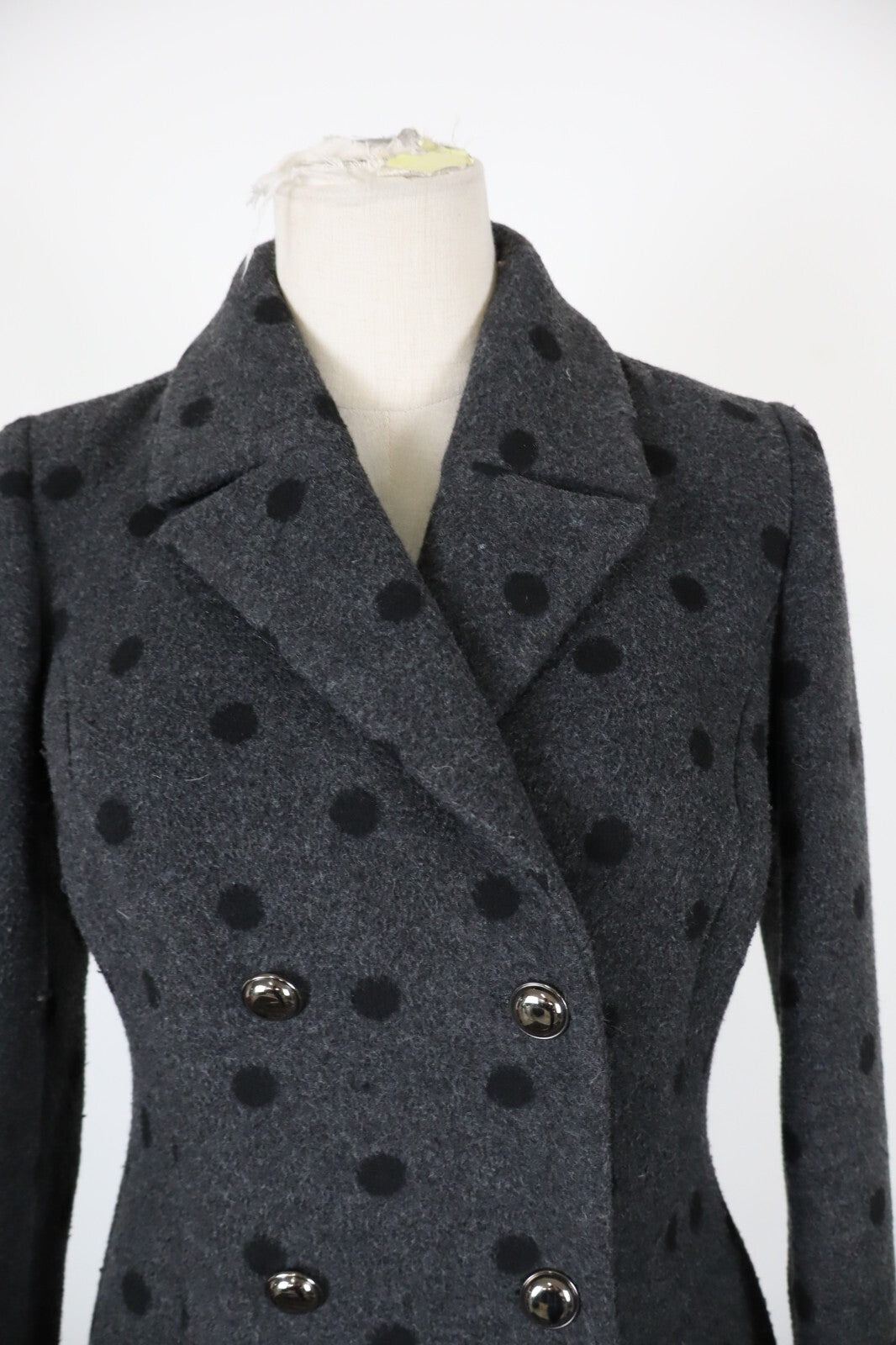 LIU JO CAPPOTTO DONNA COAT Tg 42 WOMAN VINTAGE CASUAL JACKET GIACCA LANA