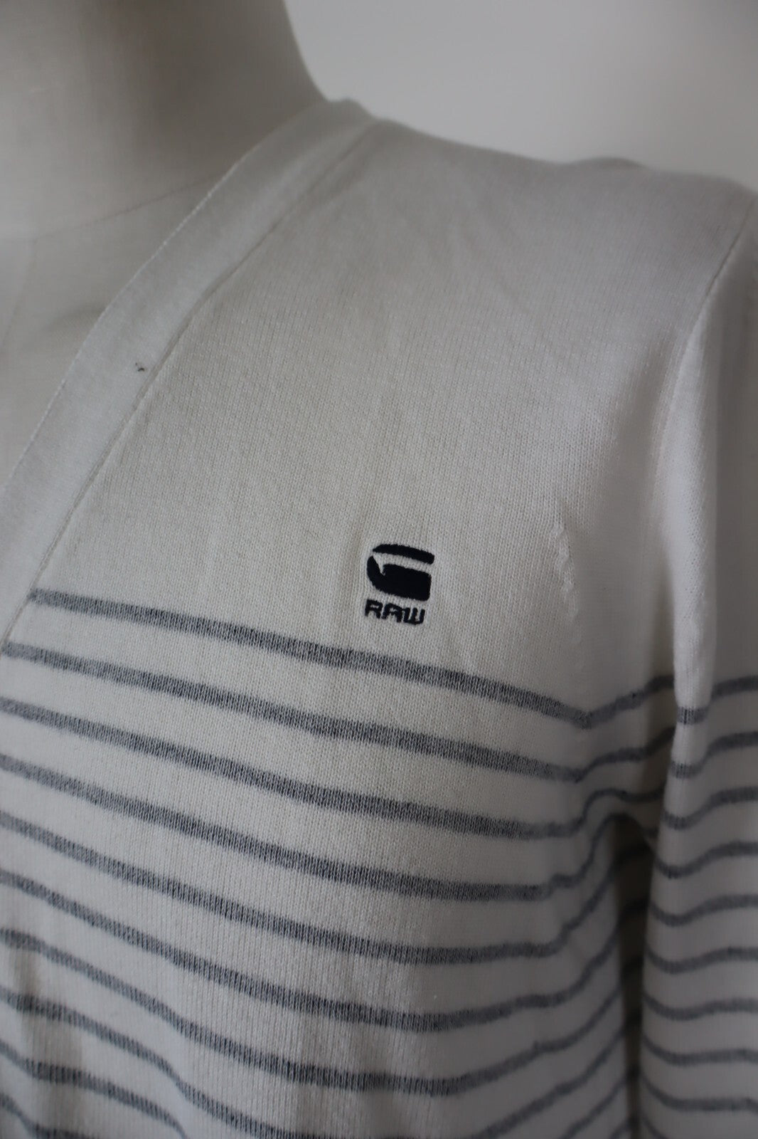 RAW MAGLIONE CARDIGAN VINTAGE UOMO Tg. L MAN SWEATER CASUAL COTONE