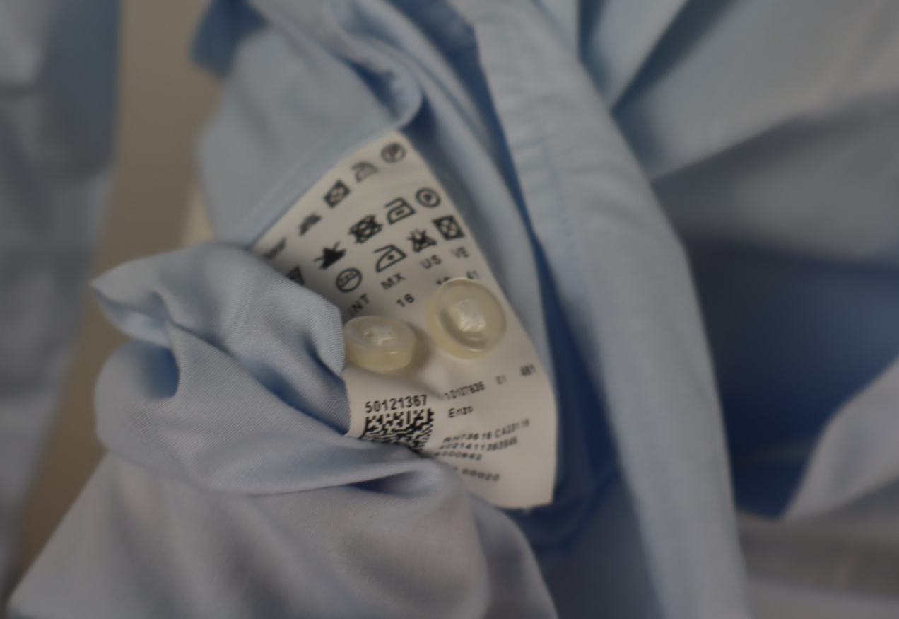 HUGO BOSS CAMICIA UOMO TG. 41 16 MAN CASUAL VINTAGE SHIRT COTONE COTTON CELESTE