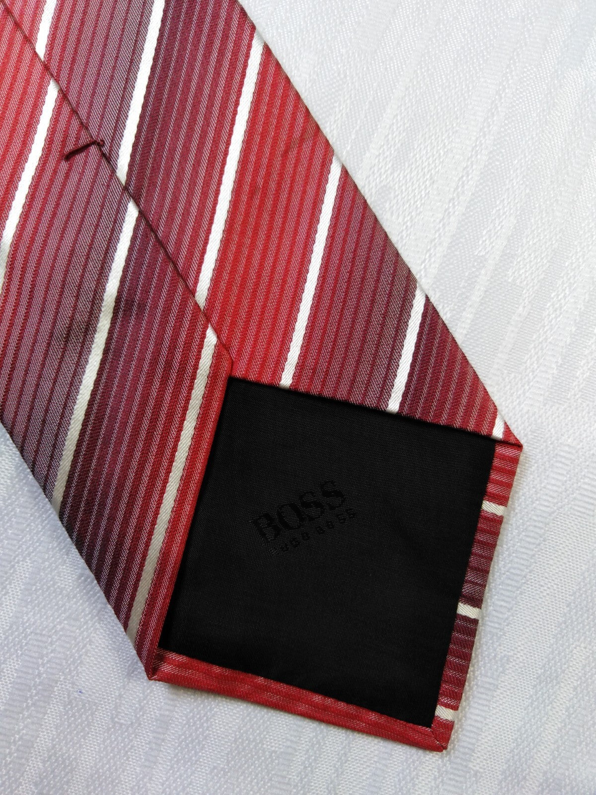 HUGO BOSS 100% SETA SILK TIE CRAVATTA NECKTIE ITALY VINTAGE CLASSIC UOMO