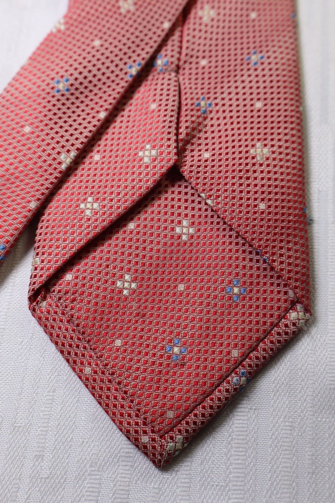 ANTONIO BASILE 100% SILK TIE SETA CRAVATTA NECKTIE MADE ITALY SELF TIPPED