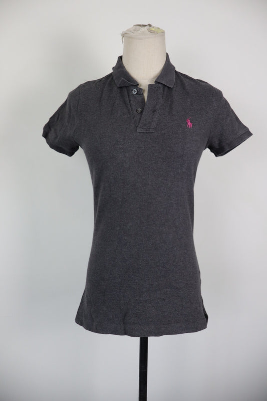 RALPH LAUREN POLO MAGLIA T-SHIRT DONNA COTONE TG S WOMAN CASUAL VINTAGE SKINNY